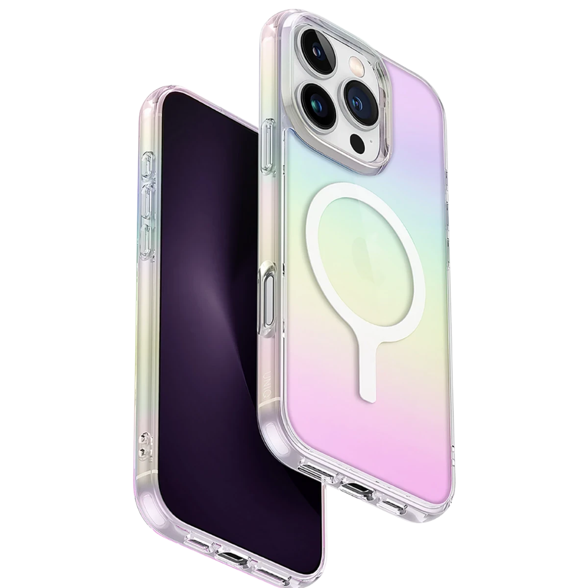 Uniq Apple iPhone 16 Pro Max Iridescia Magsafe Kapak - Rainbow